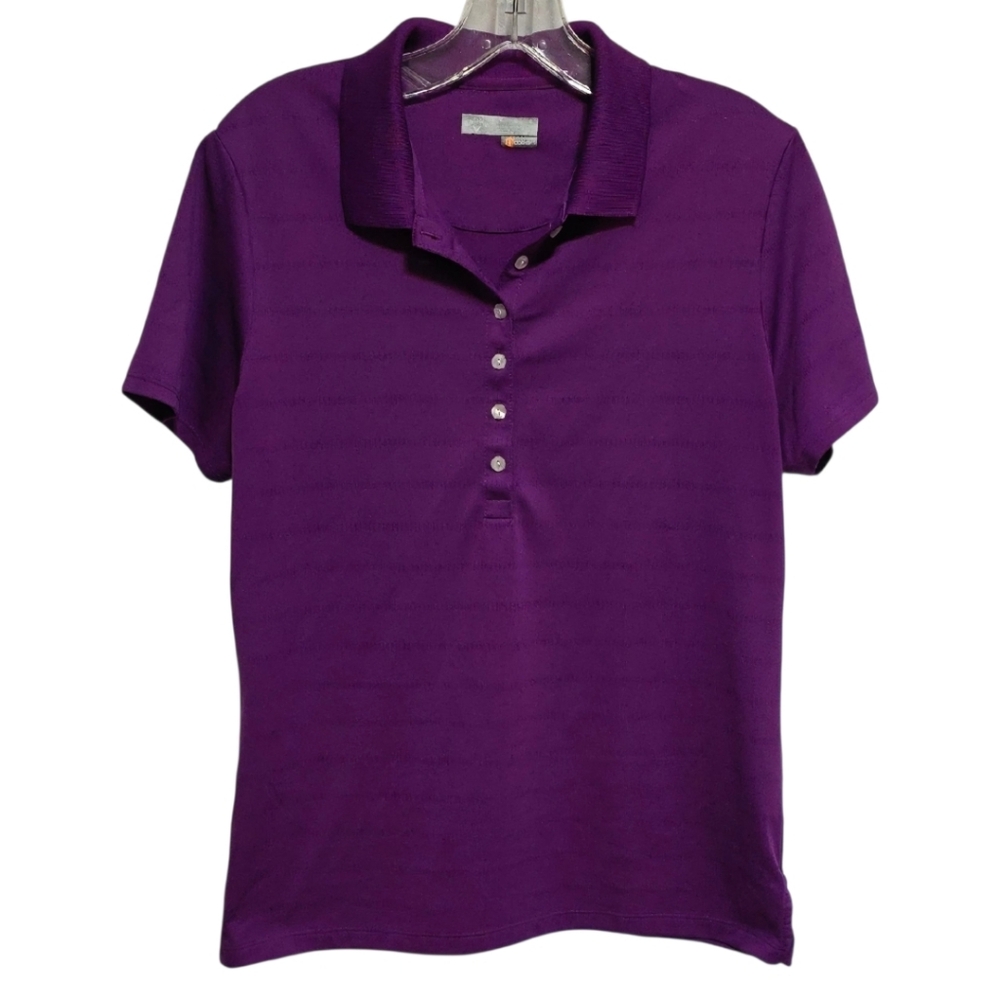 Callaway Women's Purple Button Down Polo Shirt